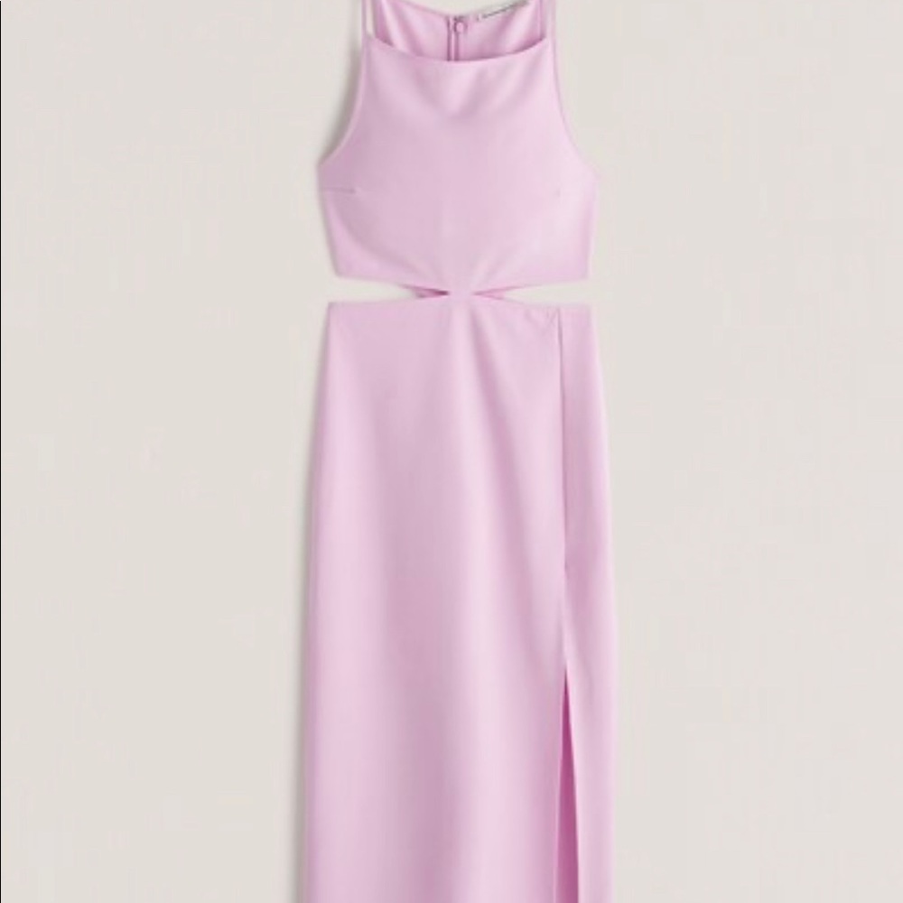 Boat Neck Dress with Side Cut Outs